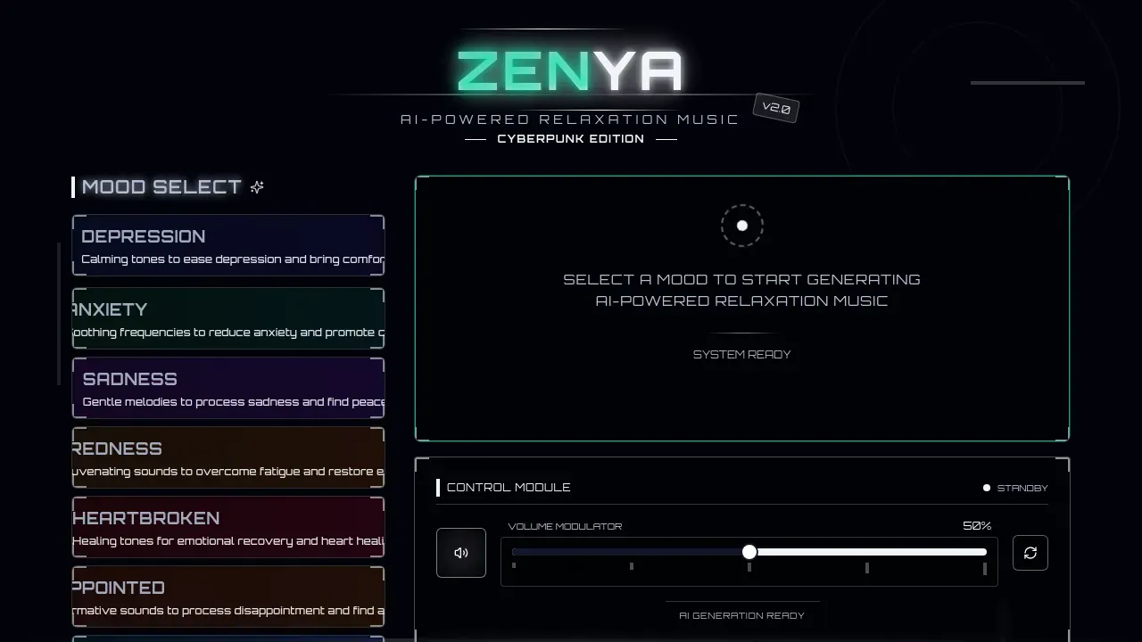AI Music App for Wellness