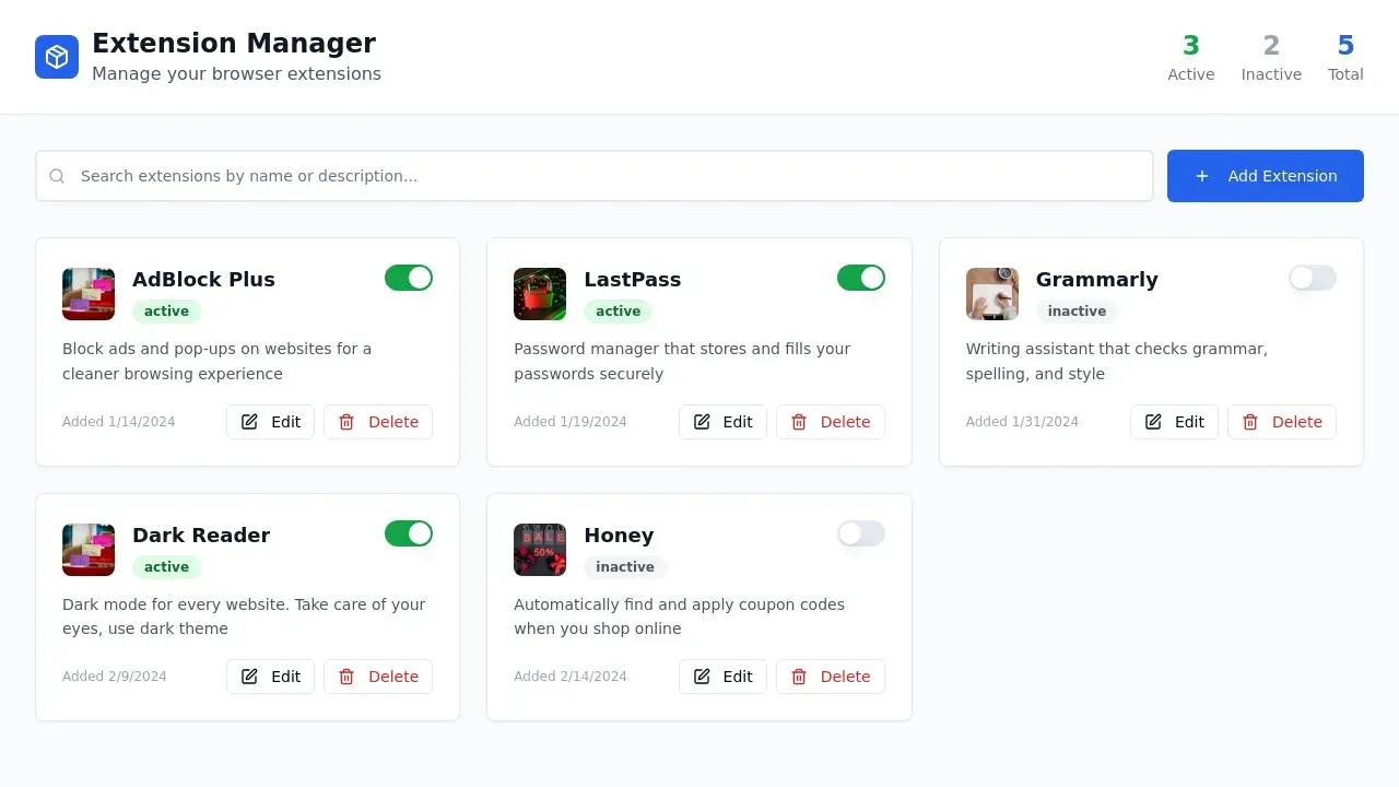 Fullstack Browser Extension