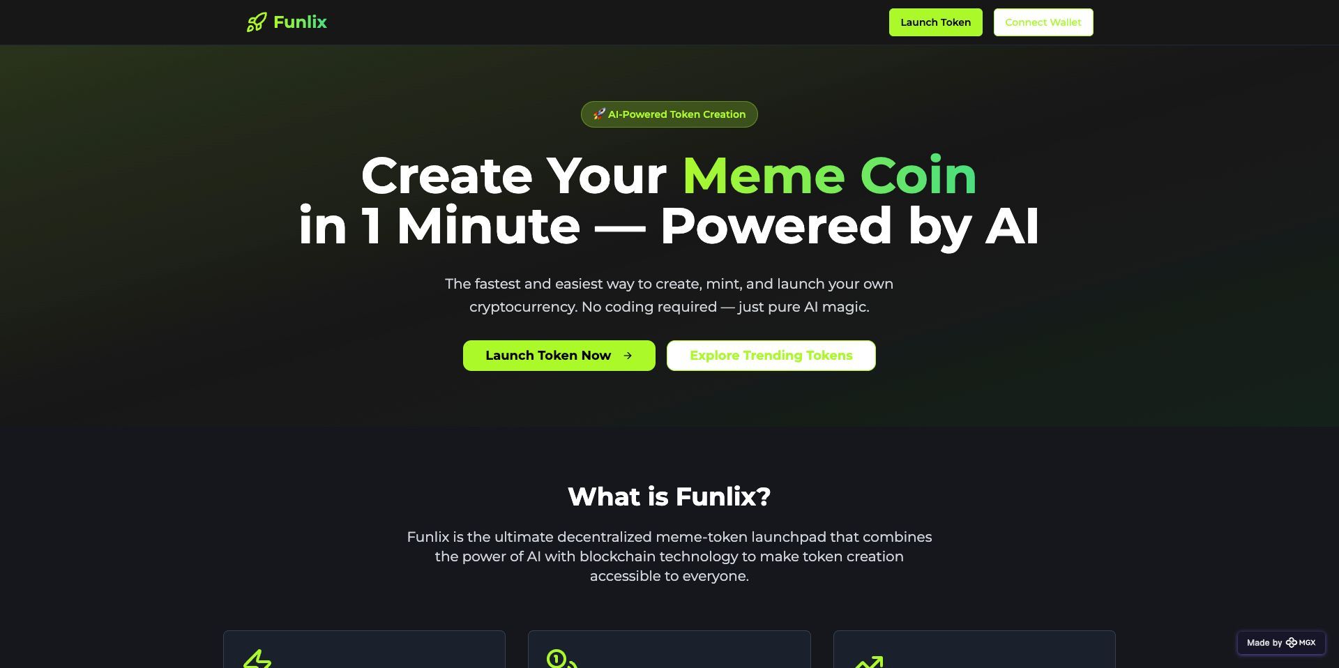 Funlix: AI Meme Coin Launchpad