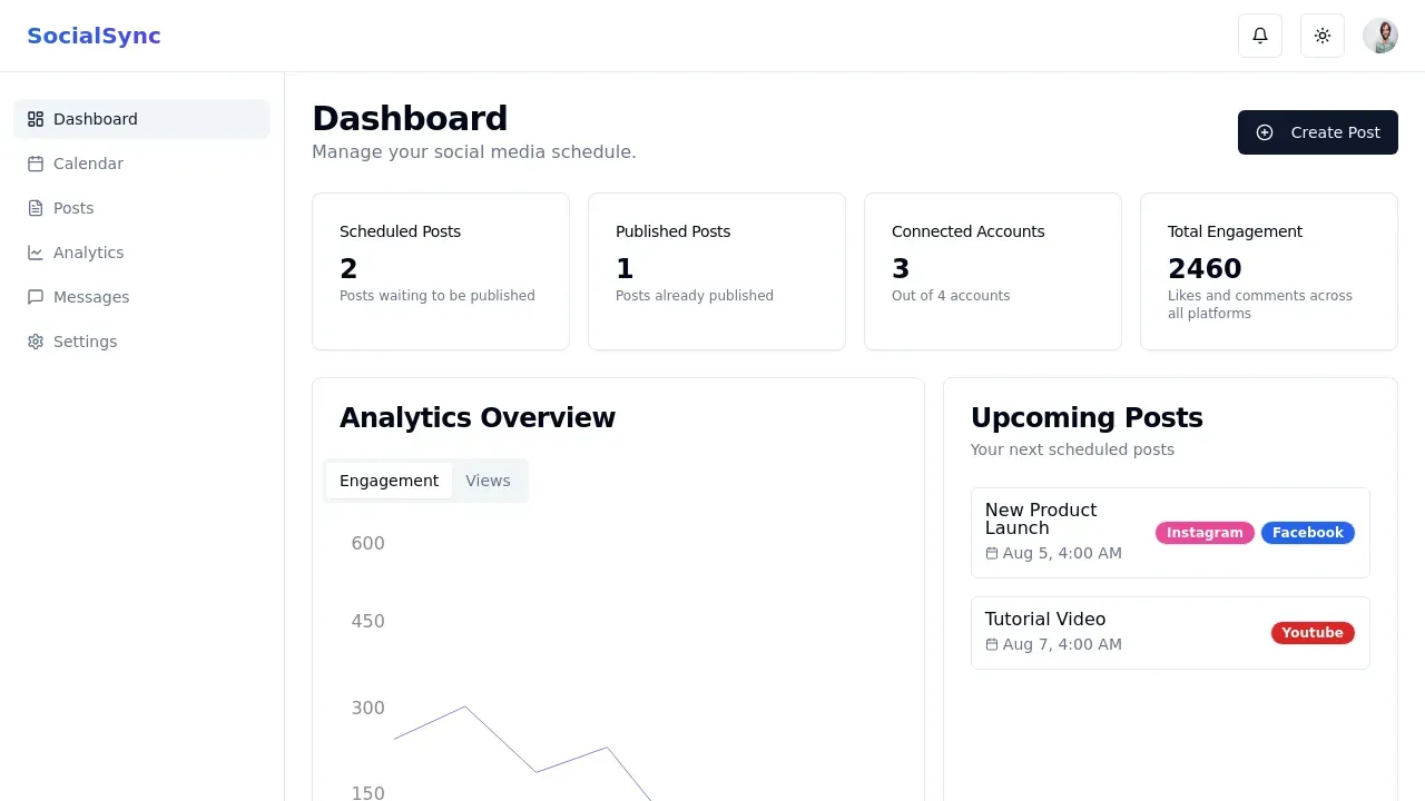 Social Media Scheduling App