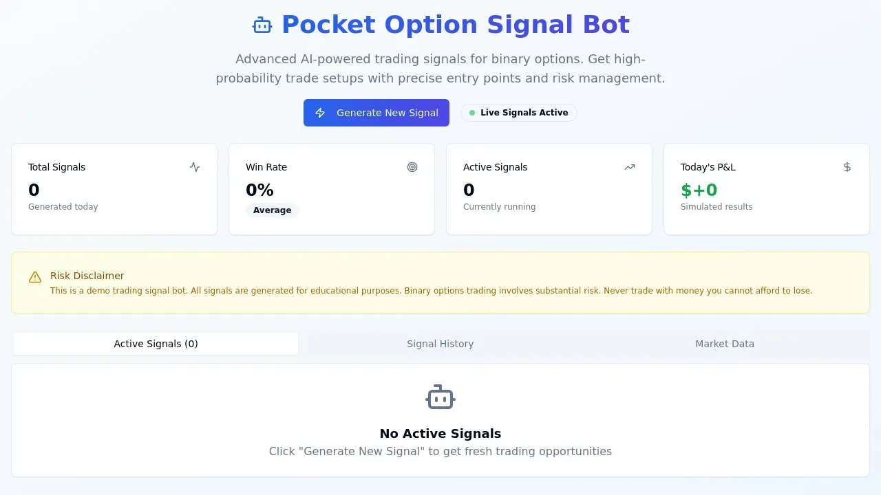 Pocket Option Signal Bot