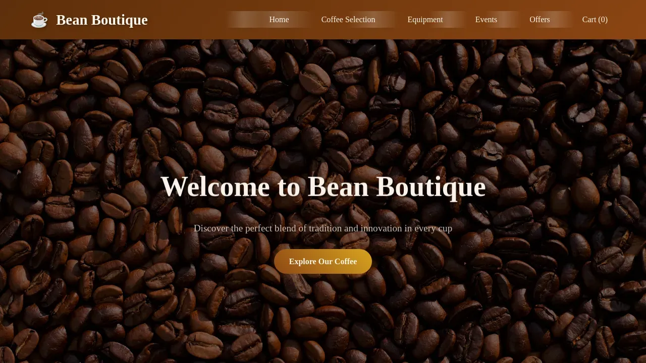 Bean Boutique Coffee Shop