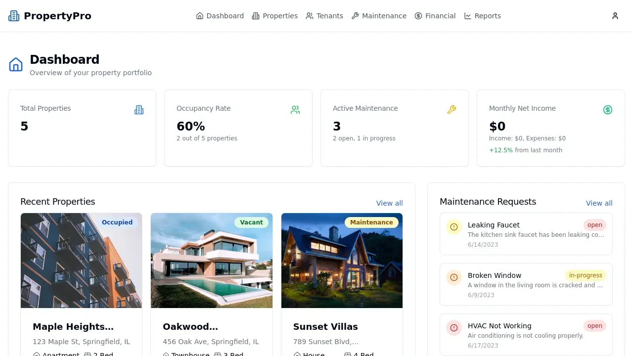 Property Management Portal
