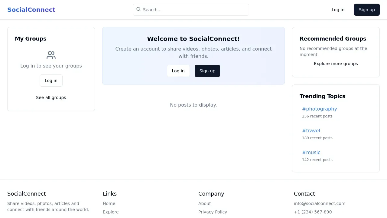 Social Media Group Platform