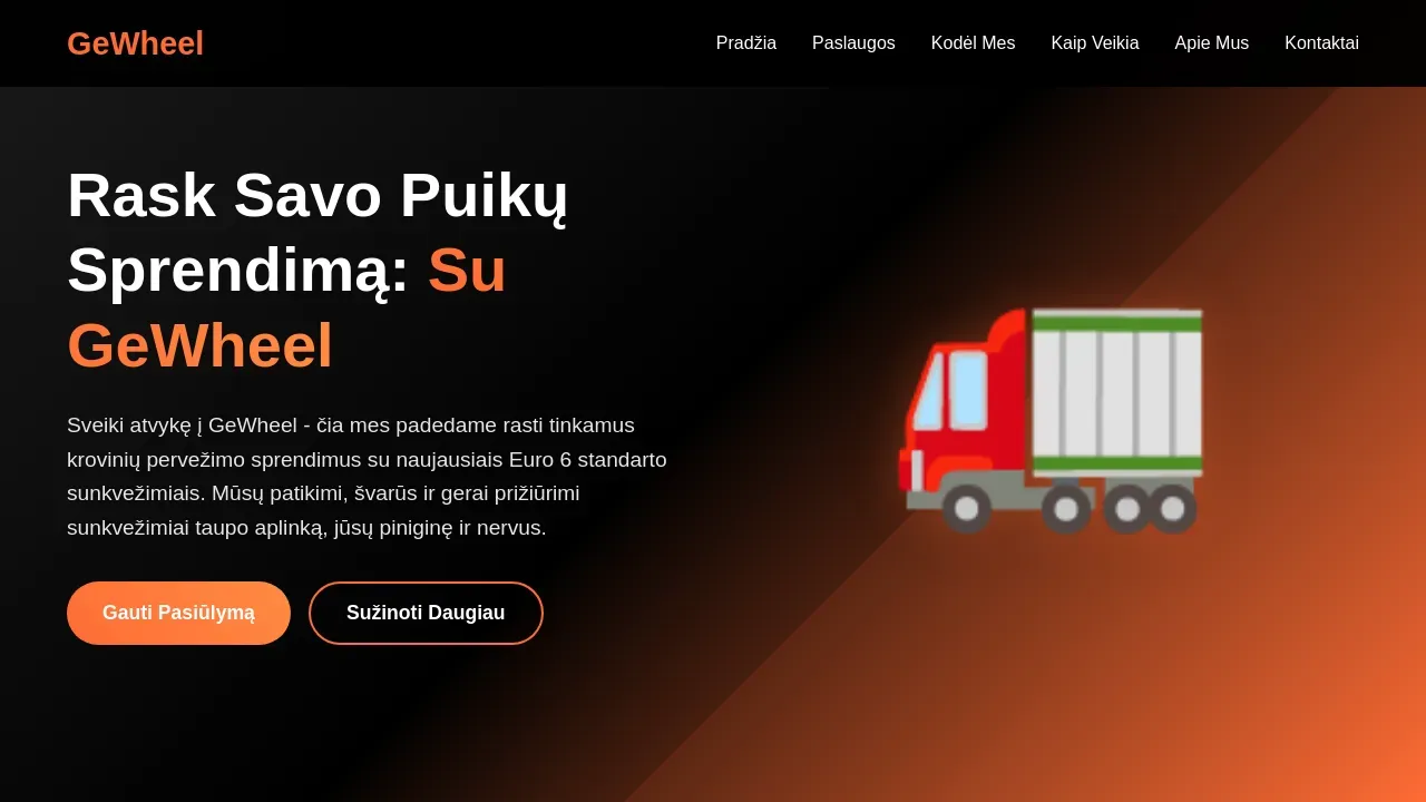 Cargo Transportation with GeWheel