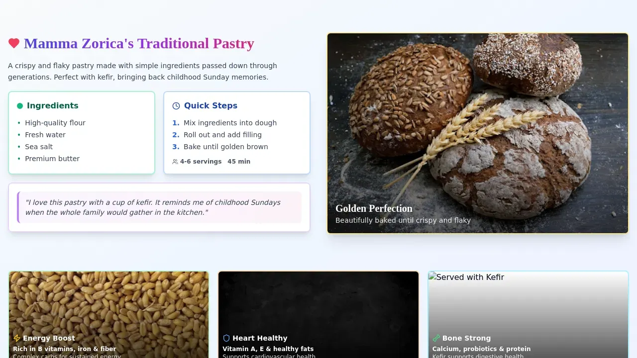 Mamma Zorica’s Pastry Recipe