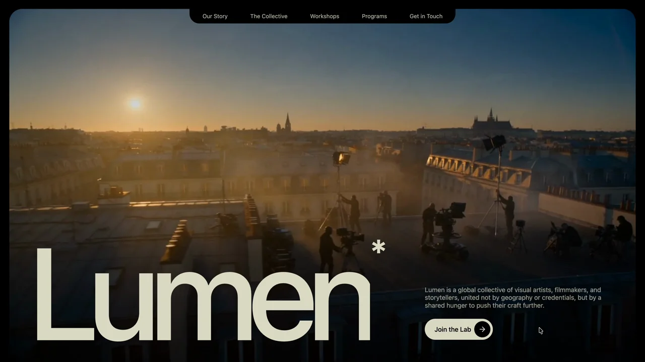 Cinematic Website