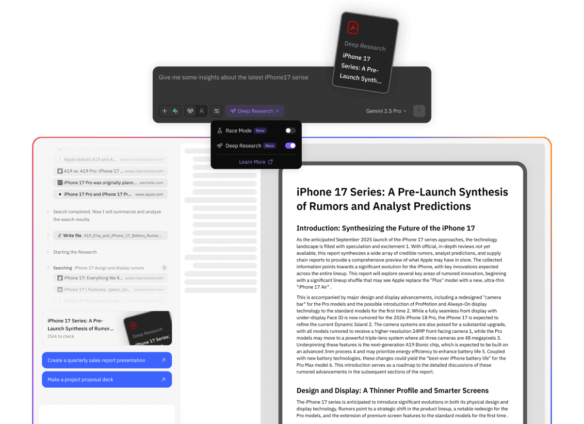 Deep research preview