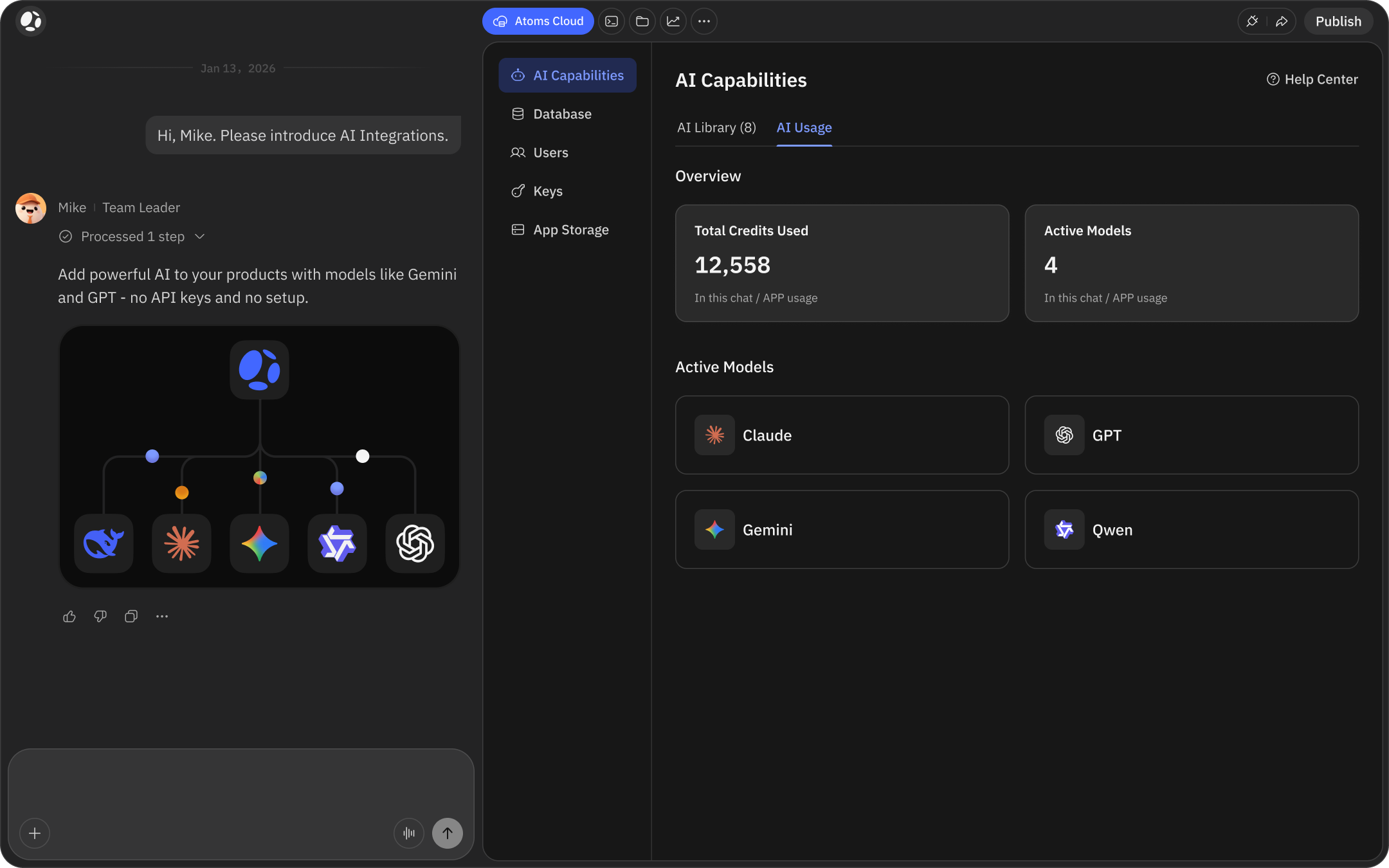 Instant AI Integrations